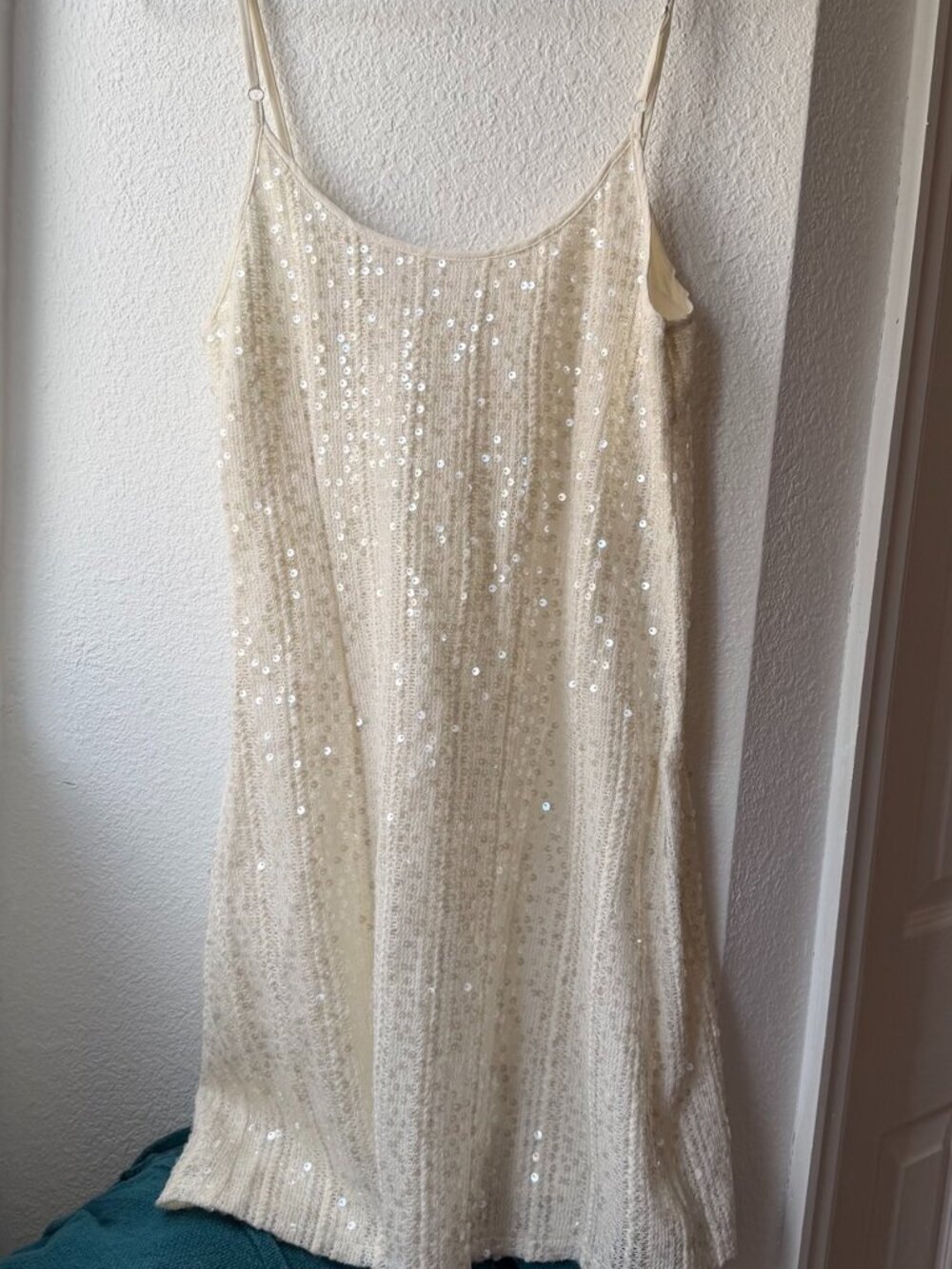 12th Tribe Solea White Sequin Mini Dress – Bridal, Size Small - Picture 2 of 8